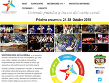 Tablet Screenshot of encuentrocoralmontevideo.com